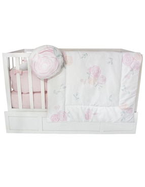 Juego de cuna Carybebe Flores para bebé niña 4 piezas