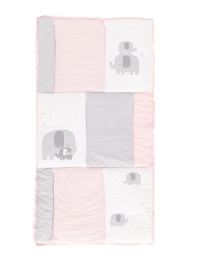 Juego de cuna Pipapo Elefantes para bebé niña 4 piezas