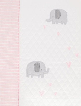 Juego de cuna Pipapo Elefantes para bebé niña 4 piezas