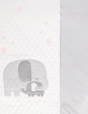 Juego de cuna Pipapo Elefantes para bebé niña 4 piezas