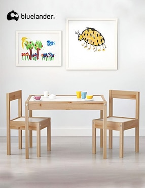 Mesa con silla armable Bluelander