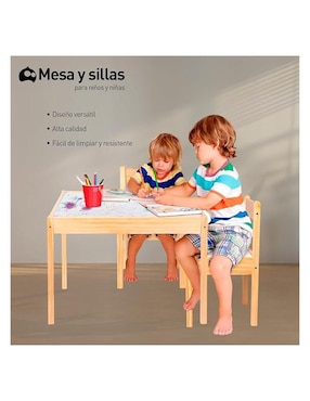 Mesa con silla armable Bluelander