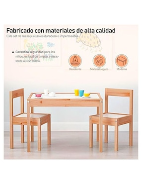 Mesa con silla armable Bluelander
