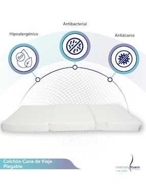 Colchón plegable Memory Foam Baby confort medio