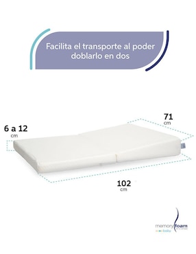 Colchón plegable Memory Foam Baby confort medio