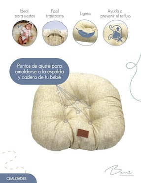 Almohada Bienvenido Al Mundo Lounger firmeza alta
