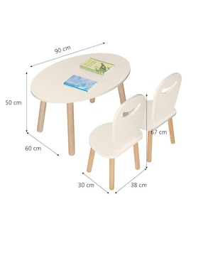 Mesa con silla armable Duduk