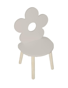 Silla Flor Duduk De Madera