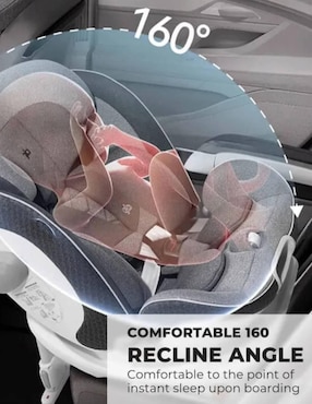Autoasiento convertible GB compatible con carros con isofix y/o cinturón de 3 puntos Unari