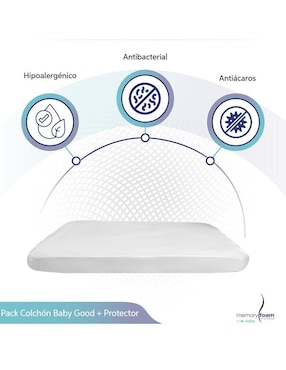 Colchón para cuna Memory Foam Baby Baby Good confort medio