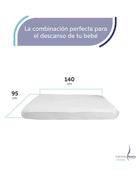 Colchón para cuna Memory Foam Baby Baby Good confort medio