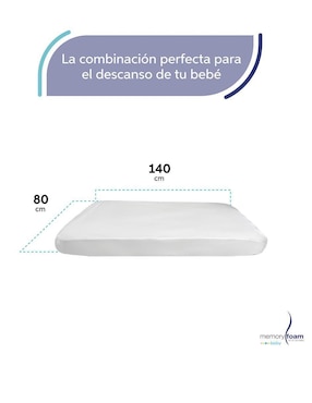 Colchón para cuna Memory Foam Baby Baby Essential confort medio