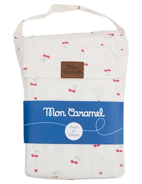 Juego de sábanas de algodón Mon Caramel