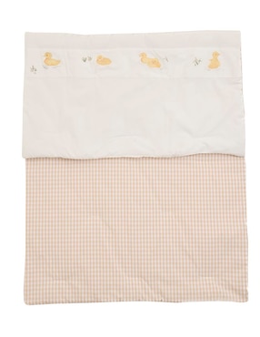 Cobertor Mon Caramel estampado a cuadros