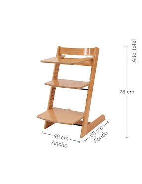 Silla Silla Cata Brum de madera infantil