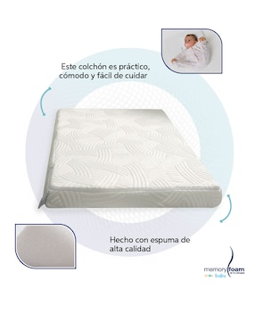 Colchón regular Memory Foam Baby