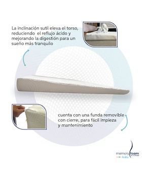 Colchón antirreflujo Memory Foam Baby confort medio