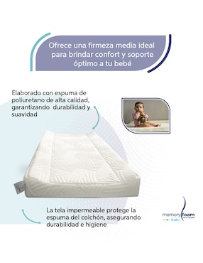 Colchón cambiador Memory Foam Baby