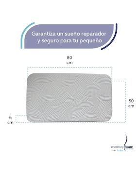 Colchón para cuna Memory foam Baby Memory foam Baby confort medio