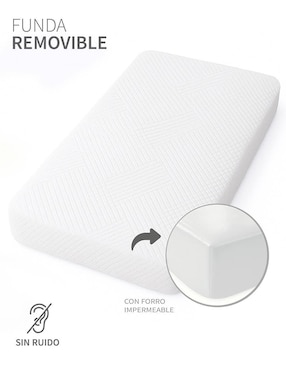 Colchón para cuna Chiquimundo impermeable confort medio