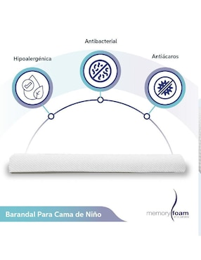 Barandal de seguridad memory foam baby