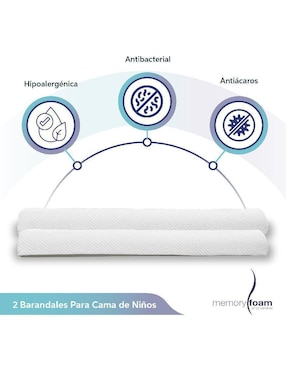 Barandal de seguridad Memory Foam Baby