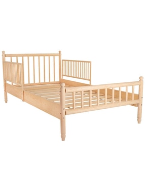 Cama baja Duduk de madera pino individual