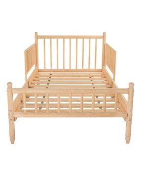 Cama baja Duduk de madera pino individual