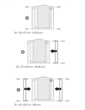 Puerta de seguridad de acero inoxidable para bebé Summer Infant