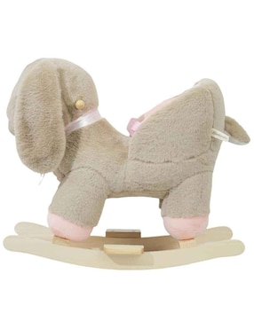 Mecedora bambineto animalito peluche bambineto de madera