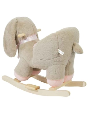 Mecedora bambineto animalito peluche bambineto de madera