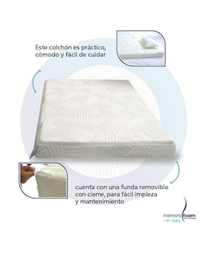 Colchón para cuna Memory Foam Baby confort medio
