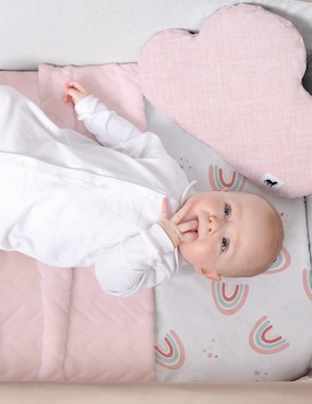 Juego de cuna Nap Arcoíris Love para bebé niña 4 piezas