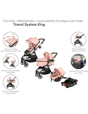 Carriola con portabebé The Baby Shop plegable