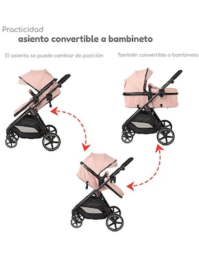 Carriola con portabebé The Baby Shop plegable