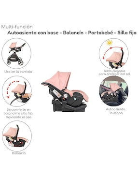 Carriola con portabebé The Baby Shop plegable