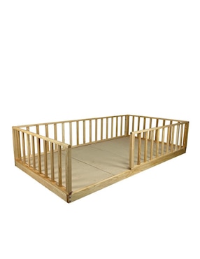 Cama baja Titi Muebles Montessori Titi Muebles de madera pino individual