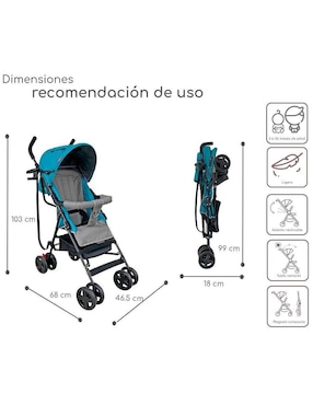Carriola ultraligera D'Bebé plegable