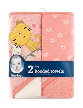 Set de toalla con gorro Gerber de algodón infantil