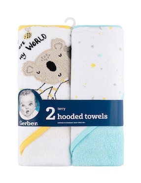 Set de toalla con gorro Gerber de algodón infantil