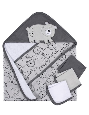 Set de toalla con gorro Gerber de algodón infantil