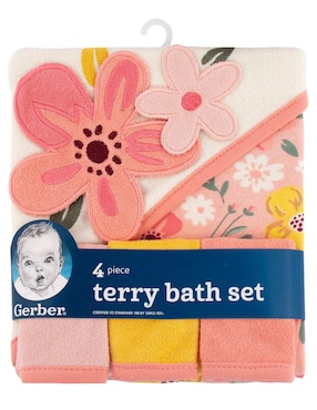 Set de toalla con gorro Gerber de algodón infantil