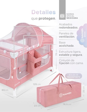 Cuna colecho Esquimal 4 en 1 portátil Dreamfit