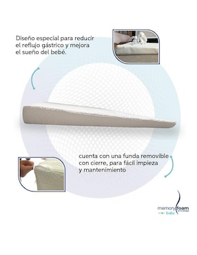 Colchón antirreflujo Memory Foam Baby confort medio