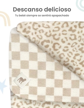 Cobija clásica de tejido plano Nap manchitas-cuadritos bebé unisex