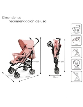 Carriola estándar Reclinable D'Bebé plegable