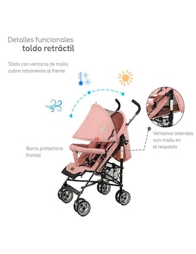 Carriola estándar Reclinable D'Bebé plegable