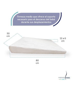 Colchón antirreflujo Memory Foam Baby confort medio