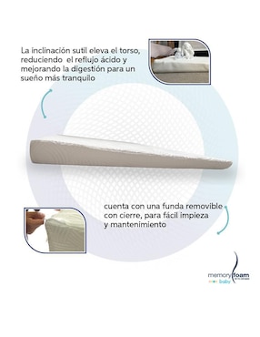 Colchón antirreflujo Memory Foam Baby confort medio
