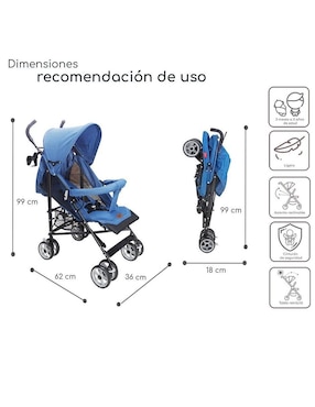 Carriola estándar The Baby Shop plegable